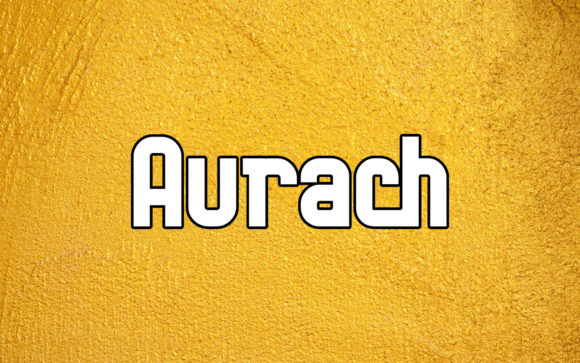 Aurach: A Cool, Clean Display Font for Modern Brands