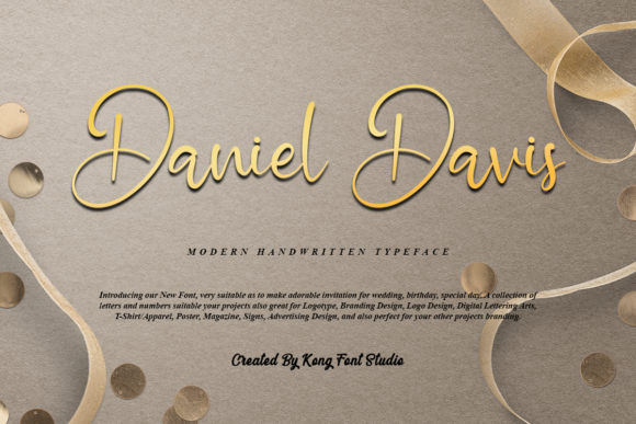 Daniel Davis: A Modern Script Font for Creative Projects