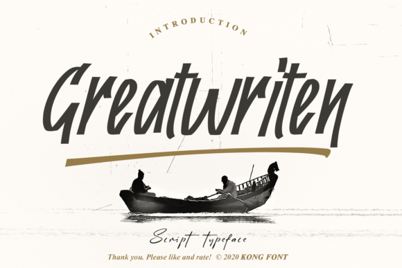 Greatwriten: A Modern Handwritten Font for Creative Projects