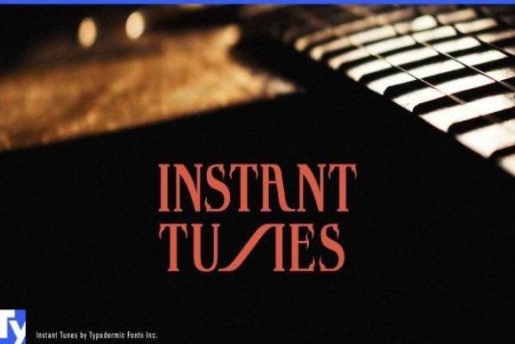 Instant Tunes: A Bold Victorian Display Font