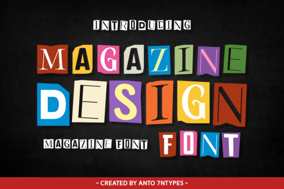 Magazine Design: A Vintage Ransom Letter Typeface