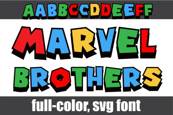 Marvel Brothers: A Bold Color Font for Impactful Designs