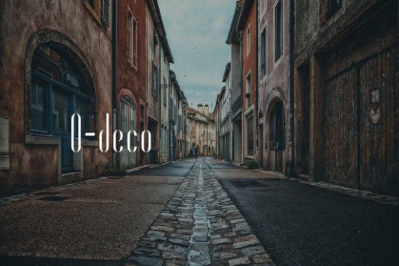 O-deco: A Slim, Elegant Display Font for Standout Designs