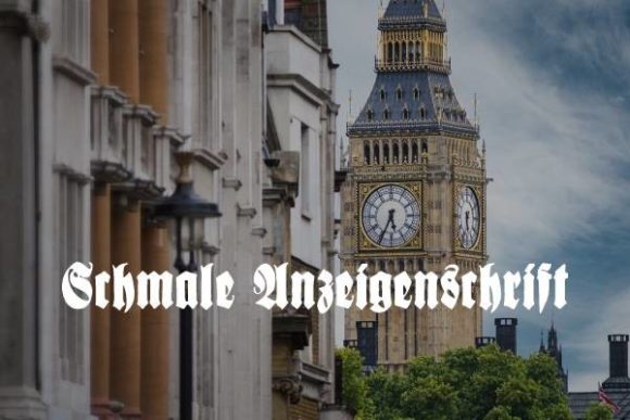 Schmale Anzeigenschrift: A Bold Blackletter Typeface for Impact