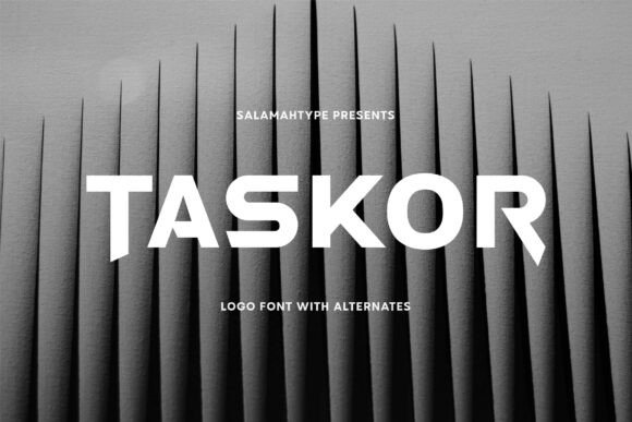 Taskor: A Modern All Caps Font for Bold Design