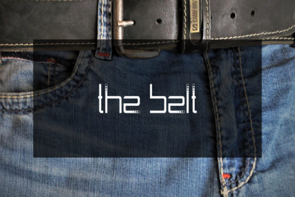 The Belt: A Modern Display Font with a Distinct Dashed Edge