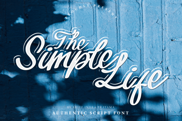 The Simple Life: An Authentic Script Font for Creative Projects